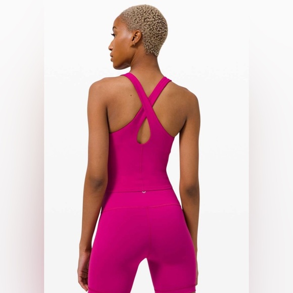 Lululemon Key to Balance Tank with built in shelf bra - ripened raspberry - Picture 2 of 6